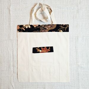 Handmade Muslin And Batik Tote Bag One Of A Kind